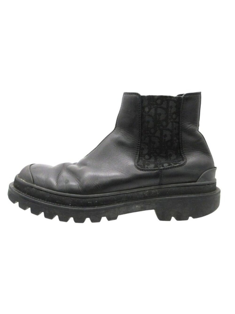 Dior Homme Boots Expl Chelsea Boot Oblique Side Gore Shoes Black 43